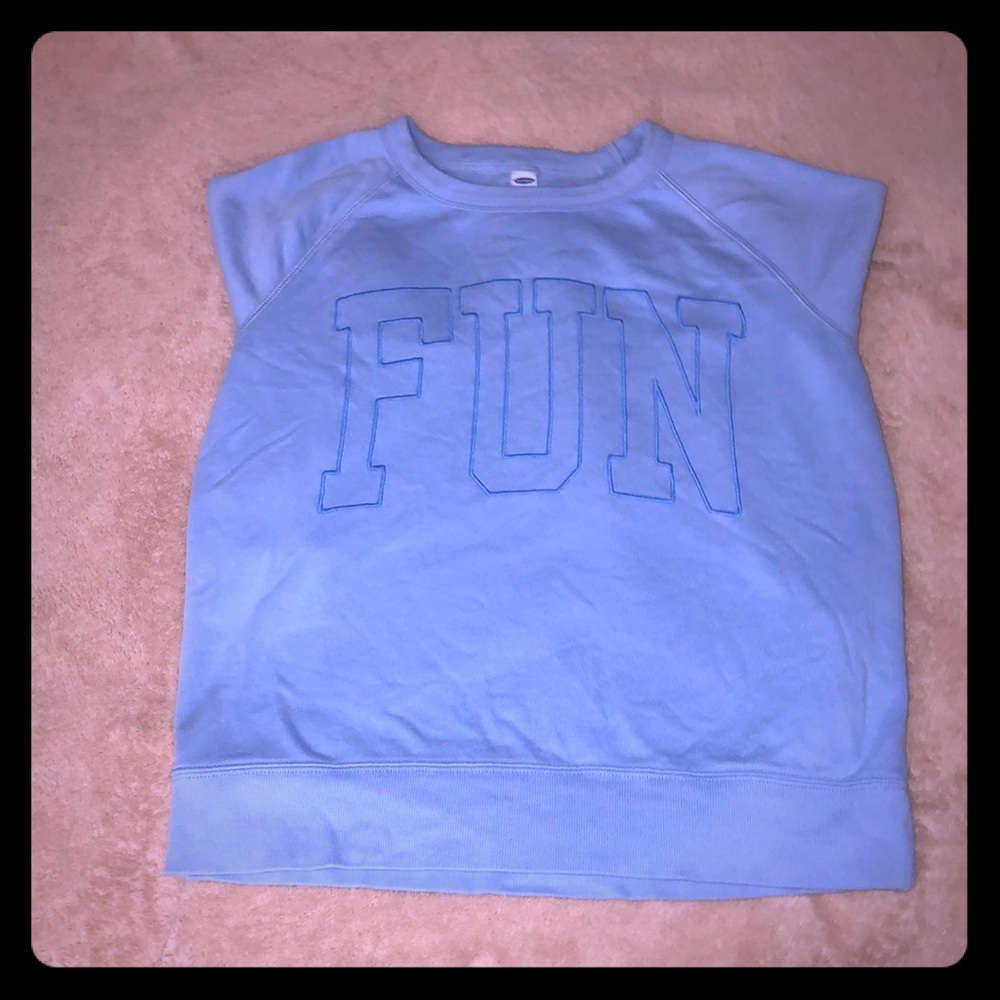Old navy baby blue crew neck sweater